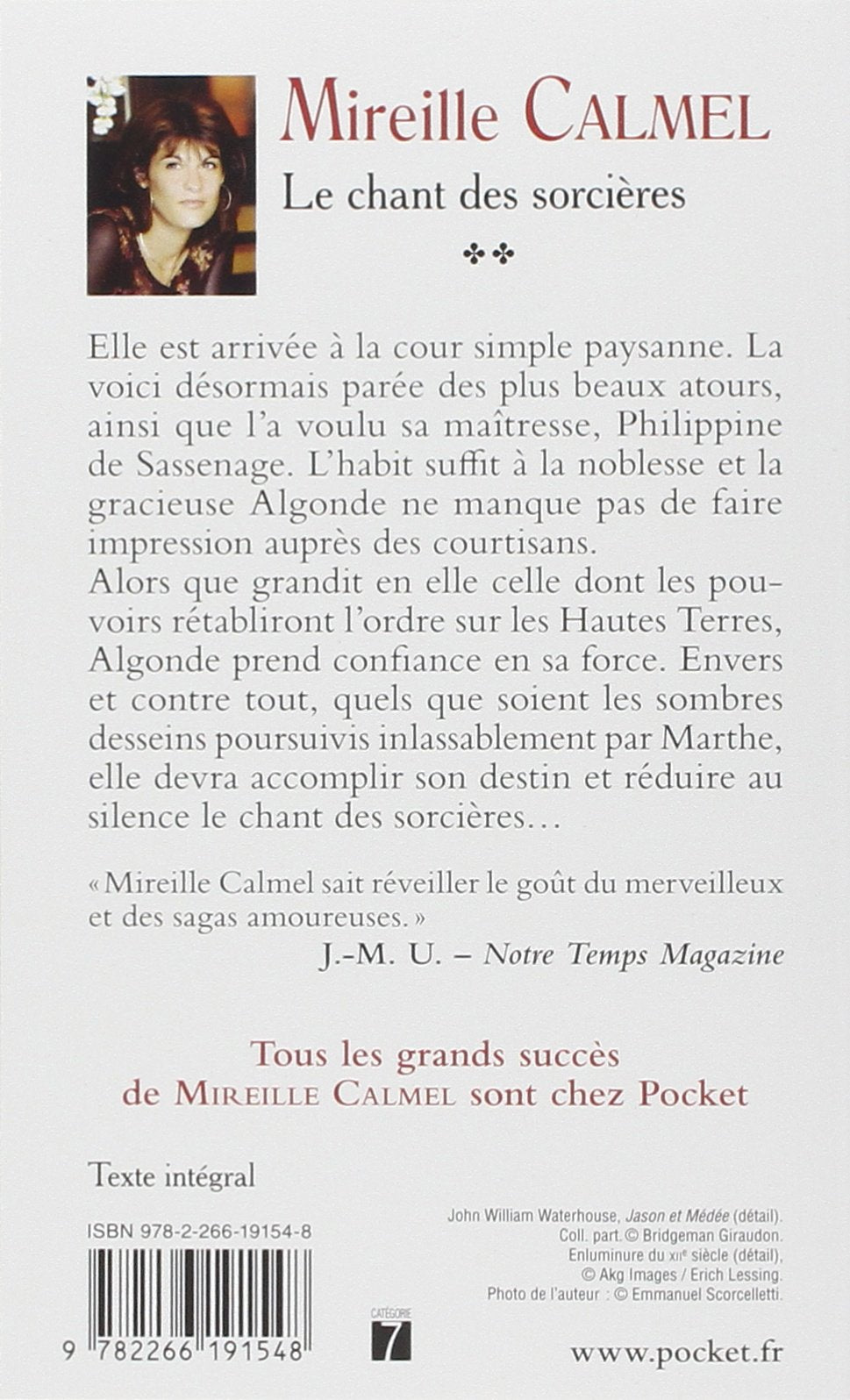 Livre Le chant des sorcières - Mireille Calmel (Livre d'occasion) - ISBN 2266191543