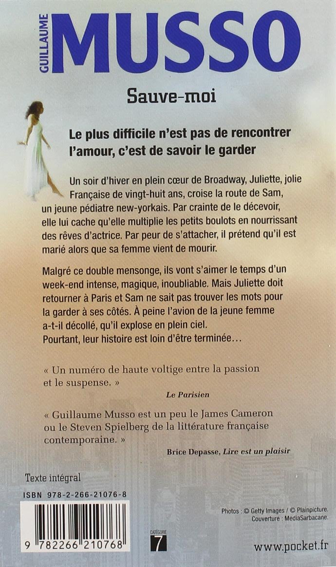 Livre Sauve-moi - Guillaume Musso (Livre d'occasion) - ISBN 2266210769