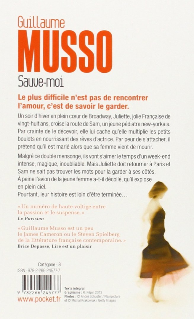 Livre Sauve-moi - Guillaume Musso (Livre d'occasion) - ISBN 2266245775