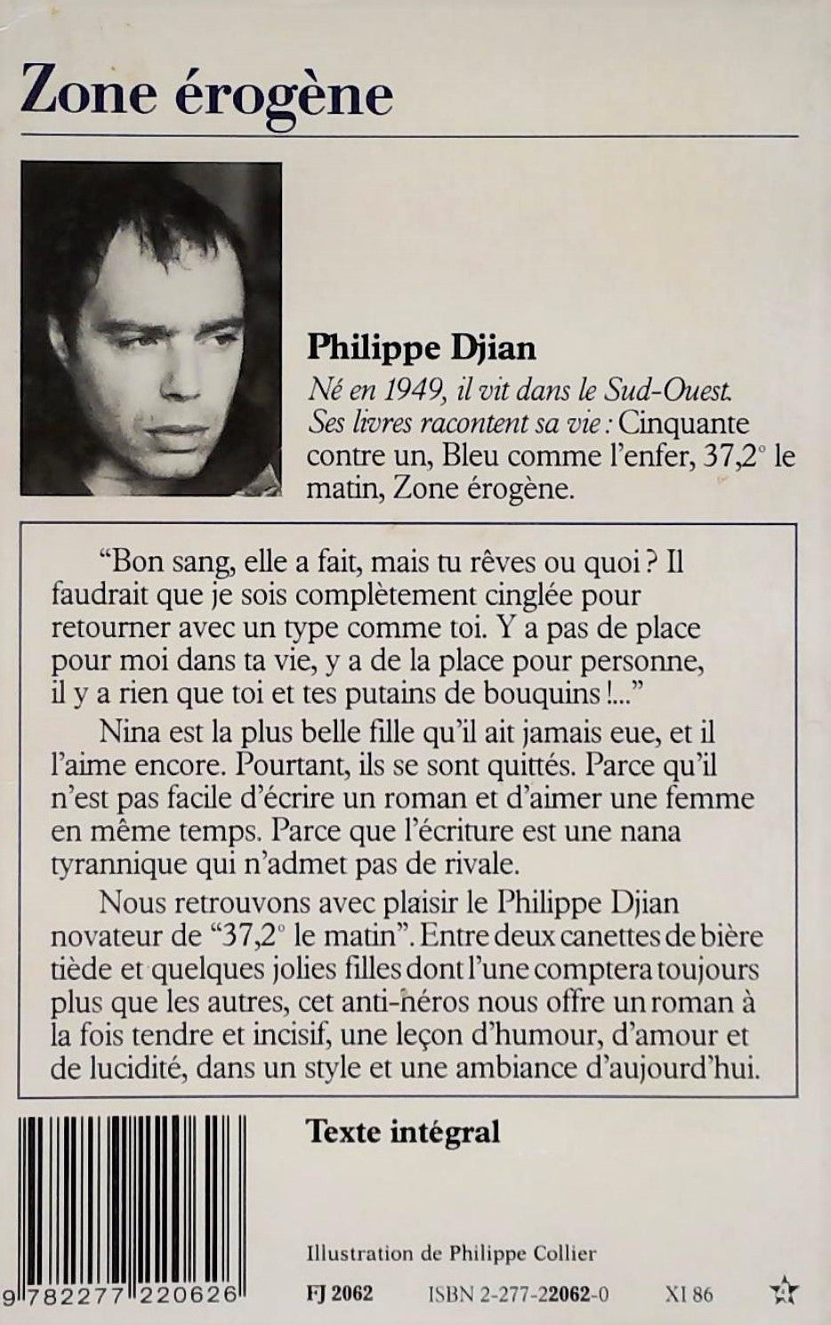 Livre Zone érogène - Philippe Dijan (Livre d'occasion) - ISBN 2277220620