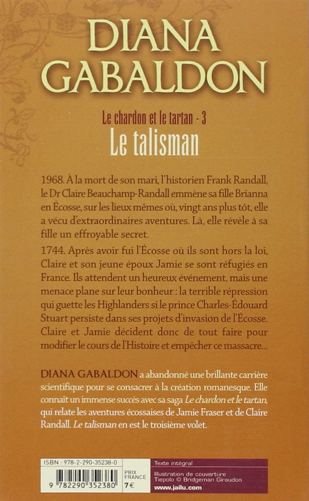 Livre Le talisman - Diana Gabaldon (Livre d'occasion) - ISBN 2290352381