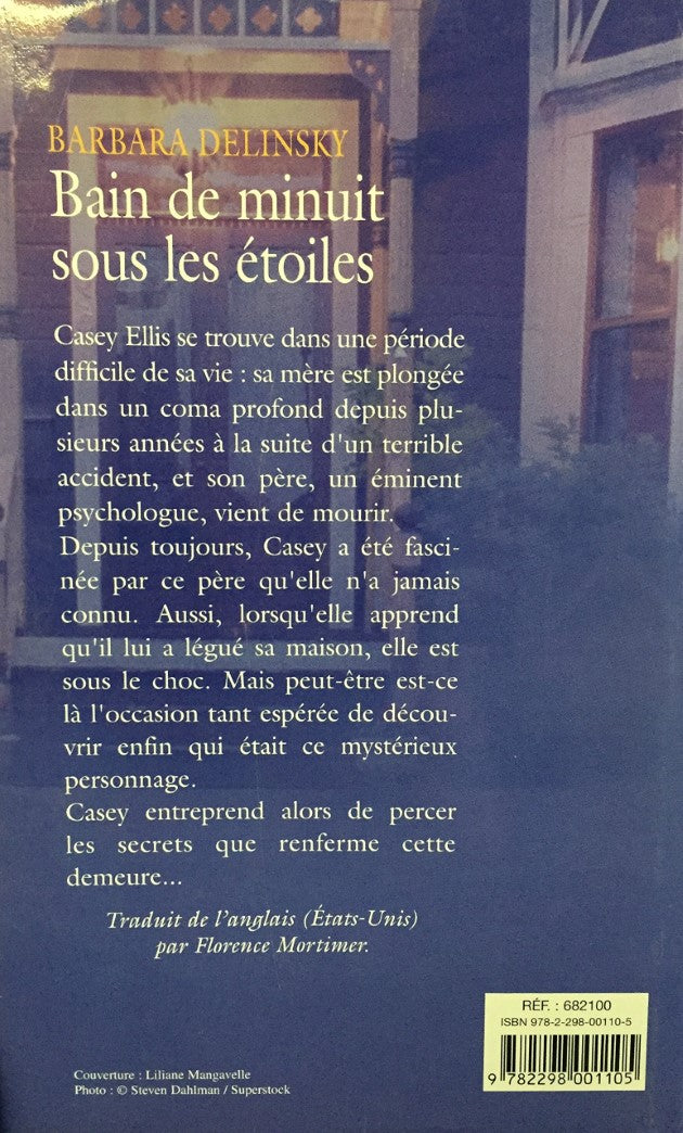Livre Bain de minuit sous les étoiles - Barbara Delinsky (Livre d'occasion) - ISBN 2298001103
