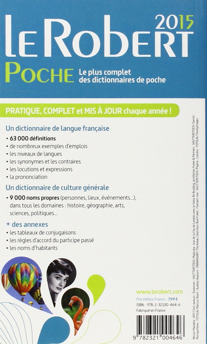 Livre Le Robert 2015 Poche - Collectif (Livre d'occasion) - ISBN 2321004649