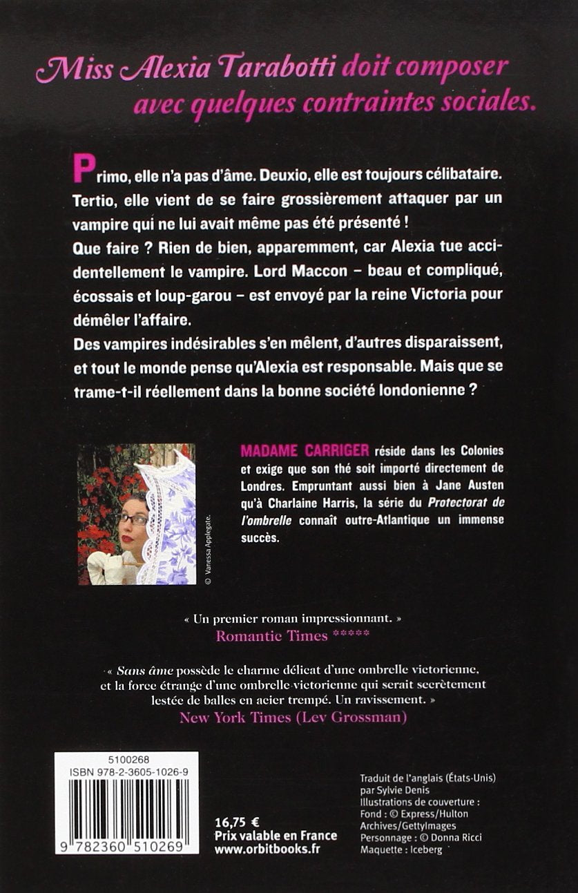 Livre Sans âme - Gail Carriger (Livre d'occasion) - ISBN 2360510266