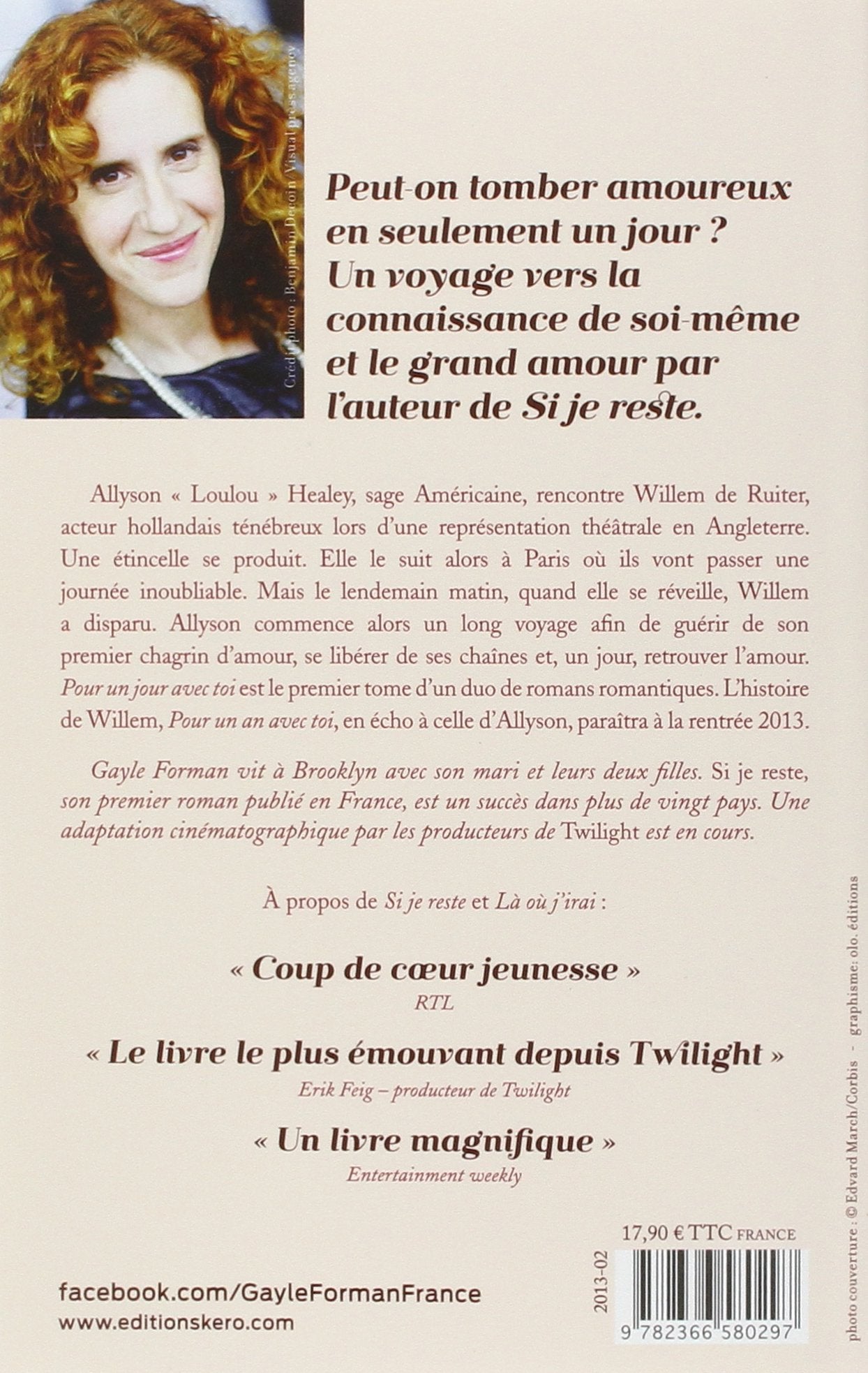 Livre Pour un jour avec toi - Gayle Forman (Livre d'occasion) - ISBN 2366580290
