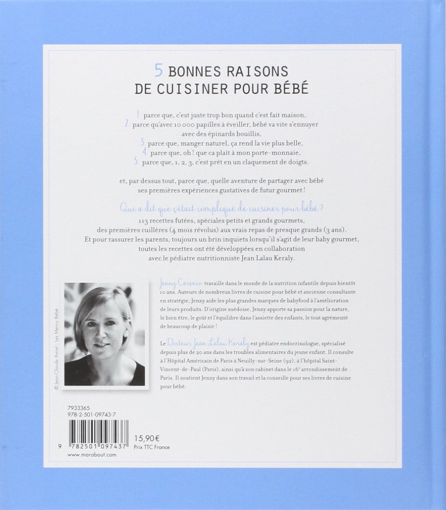 Livre Mon livre de recettes pour bébé - Jenny Carenco (Livre d'occasion) - ISBN 2501097432