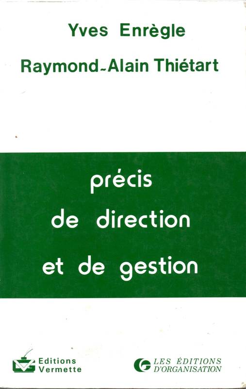 Livre Précis de direction et de gestion - Yves Enrègle (Livre d'occasion) - ISBN 2708103725