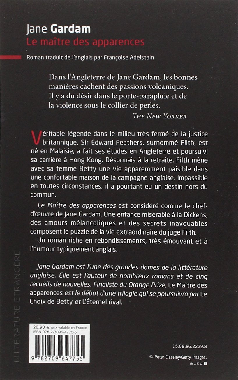 Livre Le maître des apparences - Jane Gardam (Livre d'occasion) - ISBN 2709647753