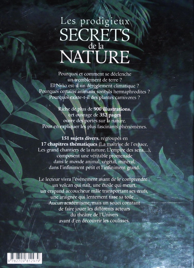 Livre Les prodigieux secrets de la nature - Collectif (Livre d'occasion) - ISBN 2709812975
