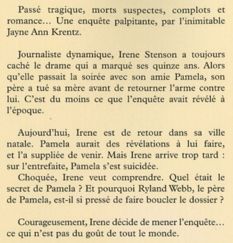 Livre Rien qu'une nuit - Jayne Ann Krentz (Livre d'occasion) - ISBN 2714442714