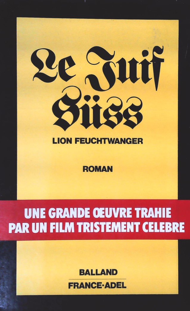 Livre Le juif Süss - Lion Feuchtwanger (Livre d'occasion) - ISBN 2715801645