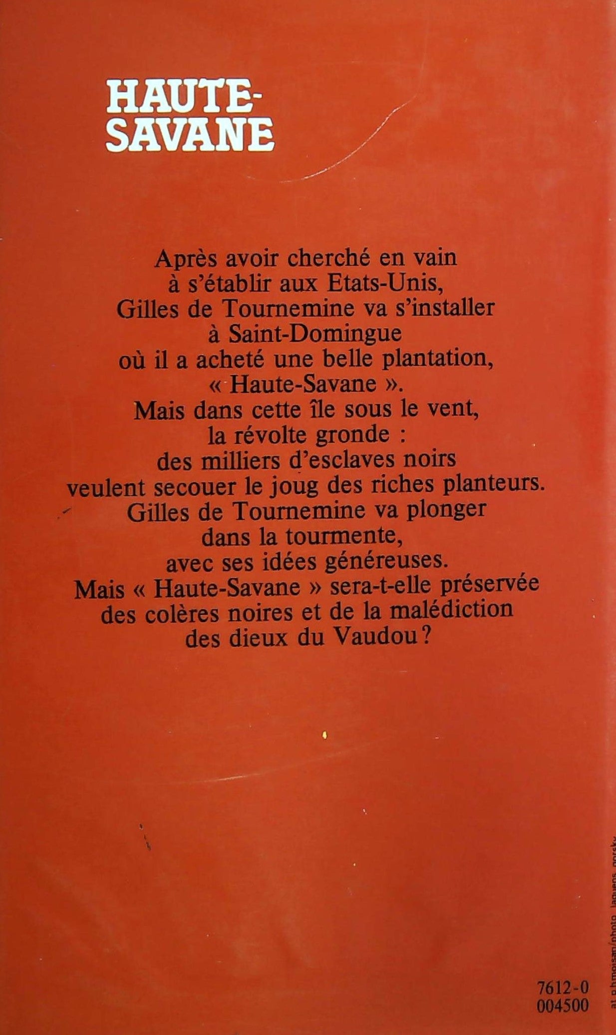 Livre Haute-savane - Juliette Benzoni (Livre d'occasion) - ISBN 2724214846