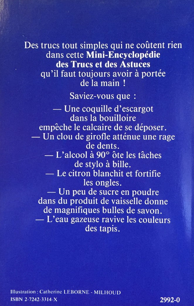 Livre Mini encyclopedie des trucs et des astuces - Laura Fronty (Livre d'occasion) - ISBN 272423314X