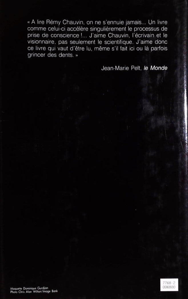 Livre Dieu des fourmis, Dieu des étoiles - Rémy Chauvin (Livre d'occasion) - ISBN 2724244486
