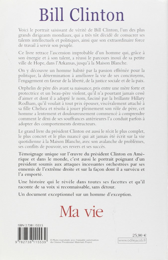 Livre Ma vie - Bill Clinton (Livre d'occasion) - ISBN 2738115535