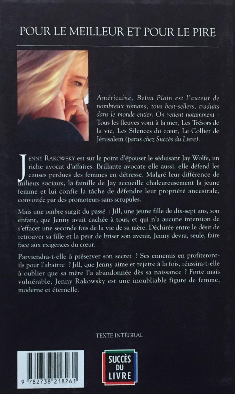 Livre Pour le meilleur et pour le pire - Belva Plain (Livre d'occasion) - ISBN 2738218261