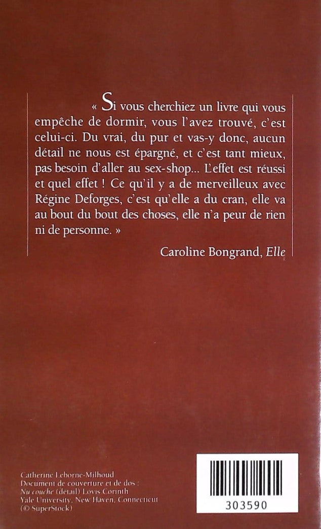 Livre L'orage (Regine Deforges) (Livre d'occasion) - ISBN 2744107050