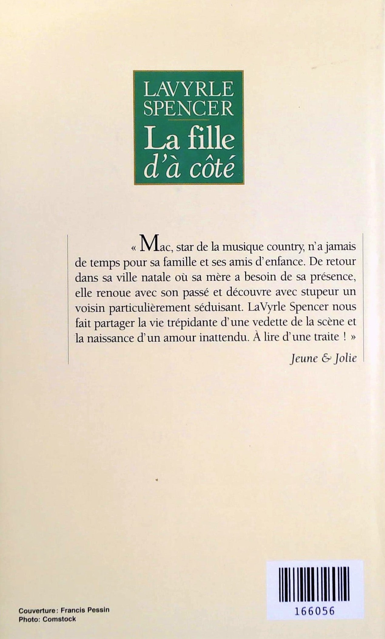 Livre La fille d'à côté - LaVyrle Spencer (Livre d'occasion) - ISBN 2744120529