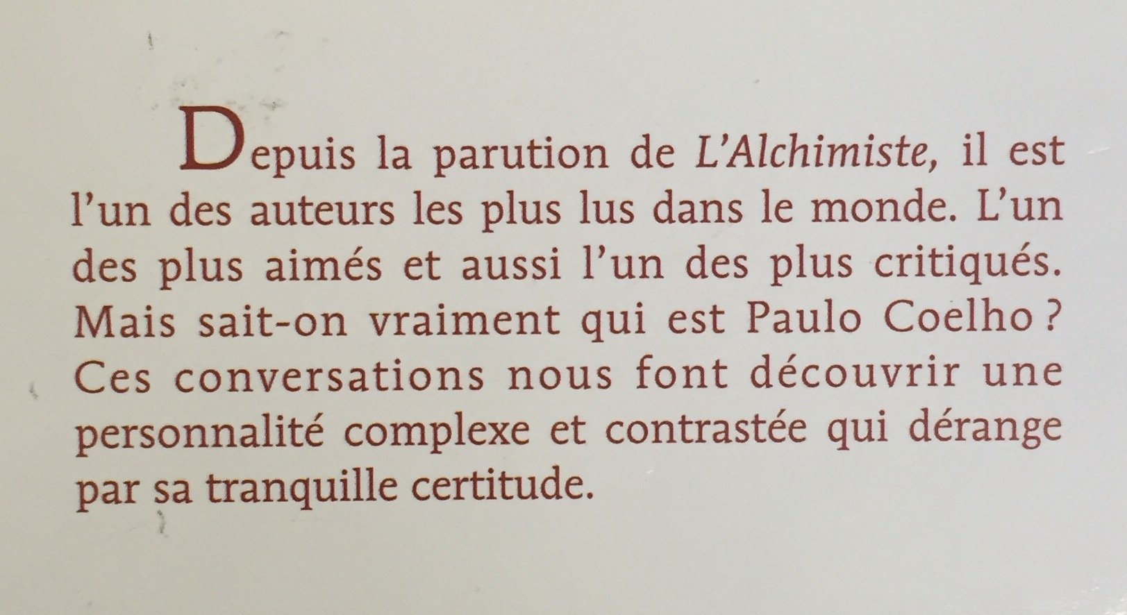 Livre Conversations avec Paulo Coelho - Juan Arias (Livre d'occasion) - ISBN 2744137898