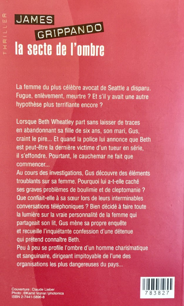 Livre La secte de l'ombre - James Grippando (Livre d'occasion) - ISBN 2744158968