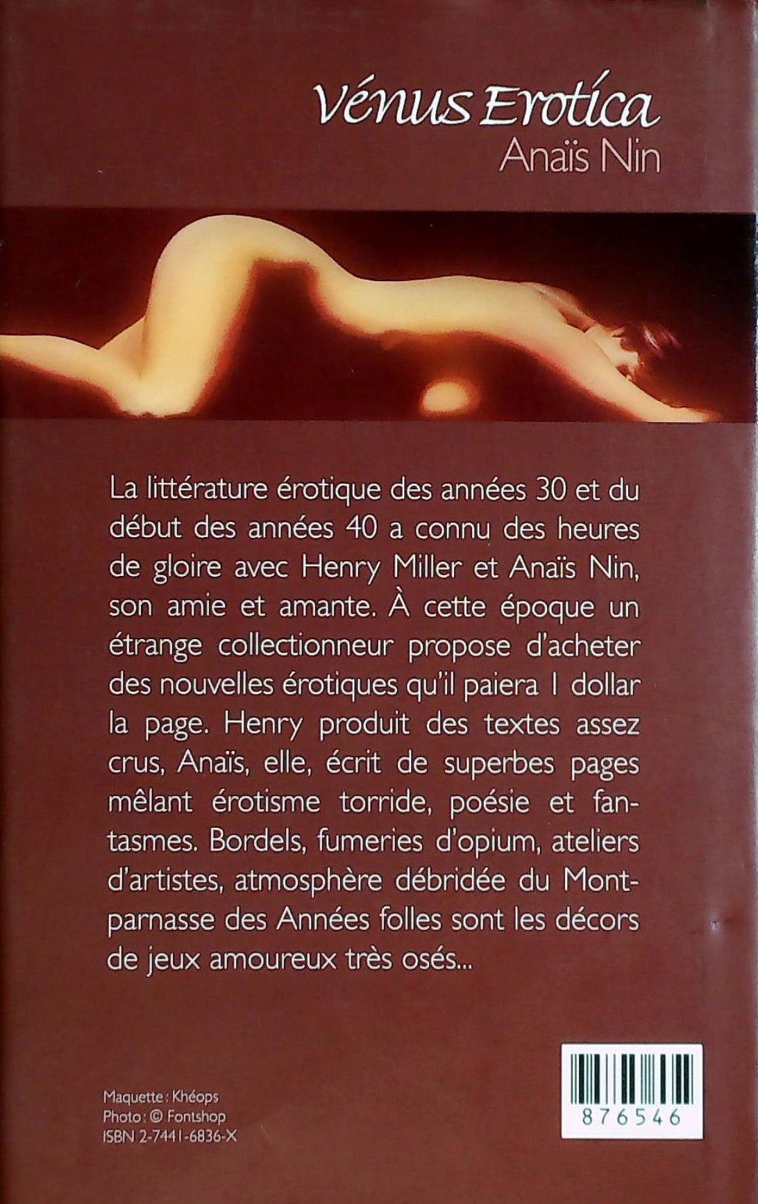 Vénus Erotica (Anaïs Nin)