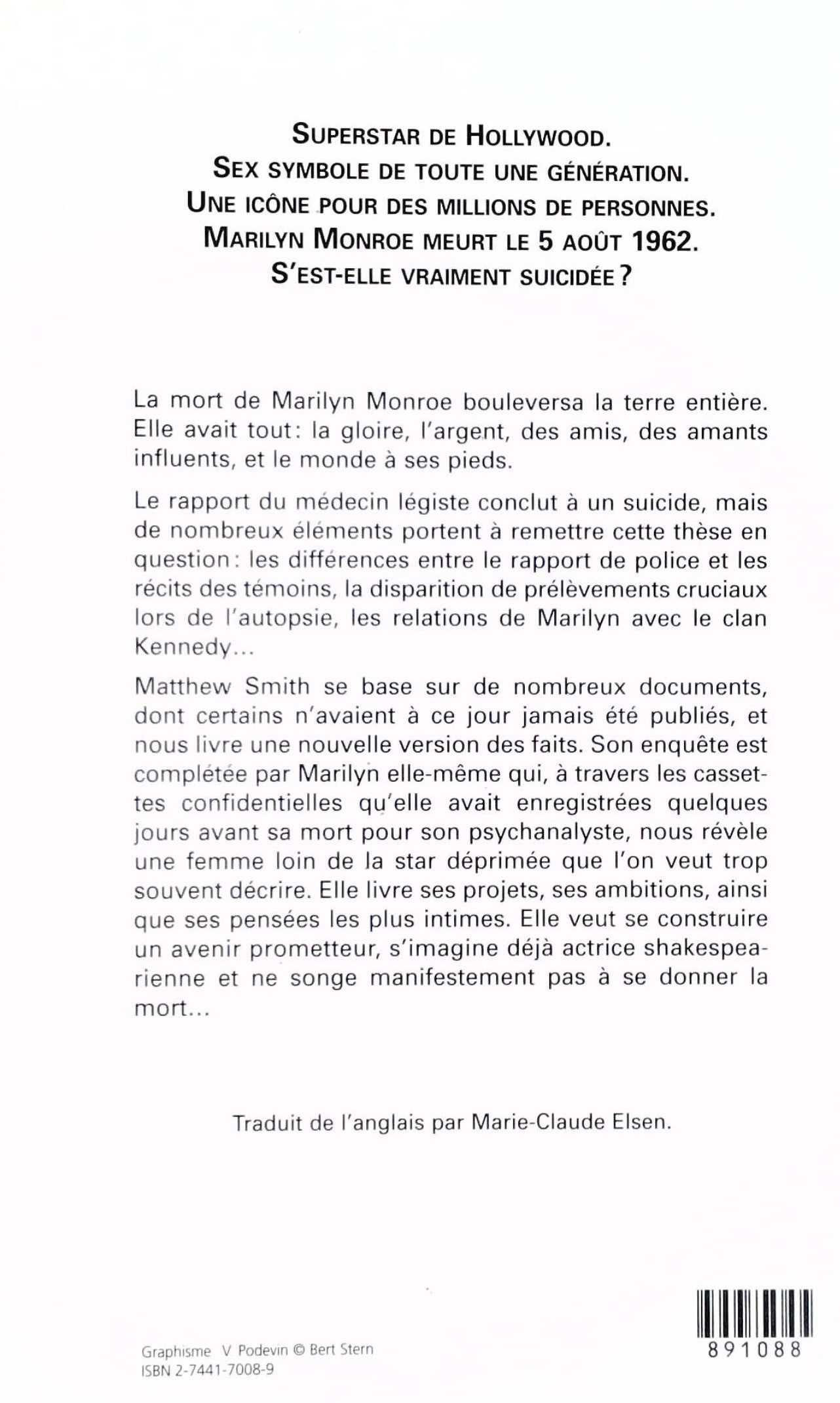Livre Victime : Les dernières révélations de Marilyn Monroe - Matthew Smith (Livre d'occasion) - ...