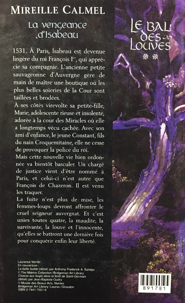 Livre La vengeance d'Isabeau - Mireille Calmel (Livre d'occasion) - ISBN 2744170216