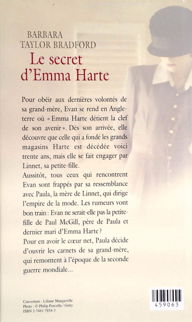 Livre Le secret d'Emma Harte - Barbara Taylor Bradford (Livre d'occasion) - ISBN 2744178543