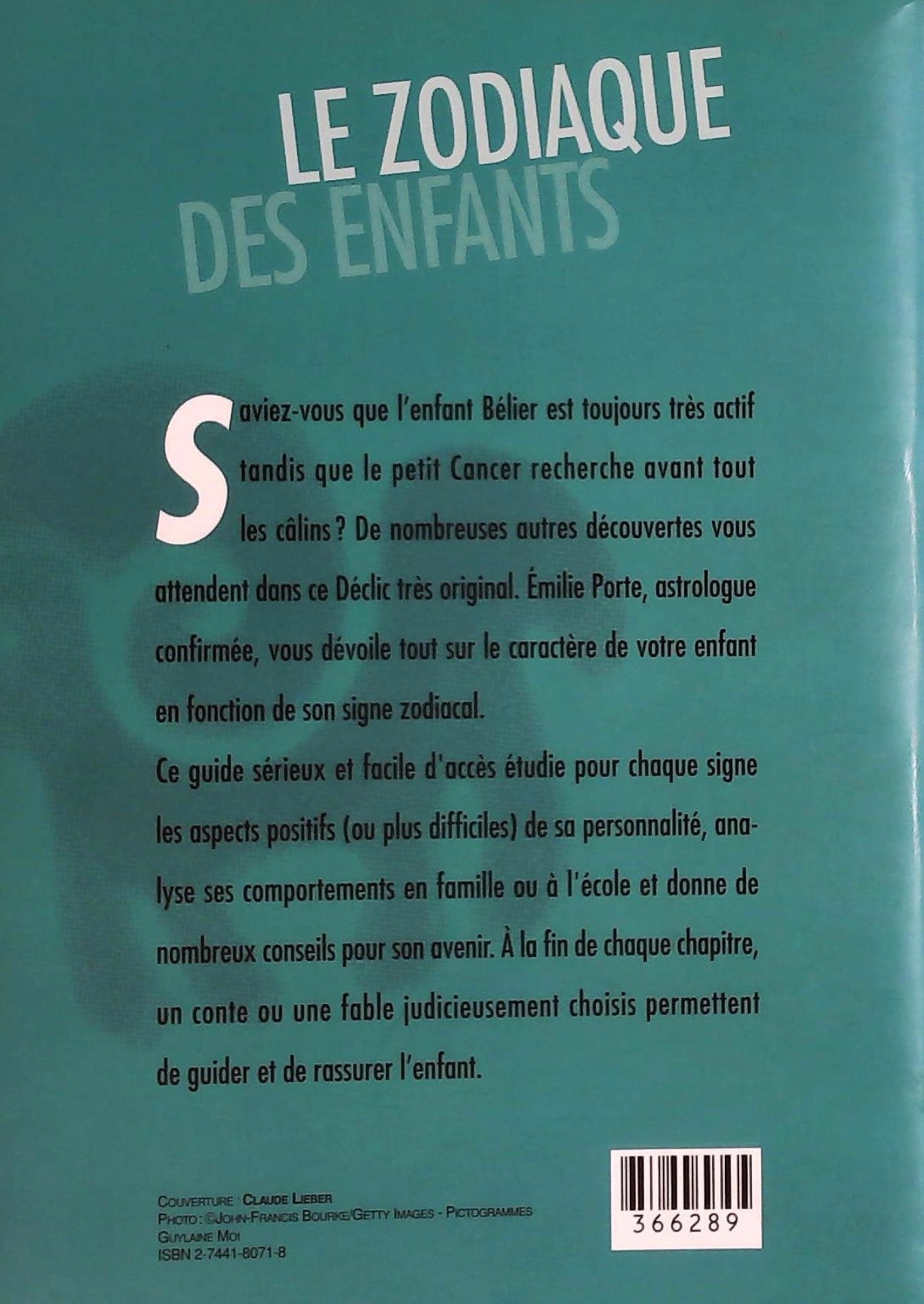 Livre Le zodiaque des enfants - Émilie Porte (Livre d'occasion) - ISBN 2744180718