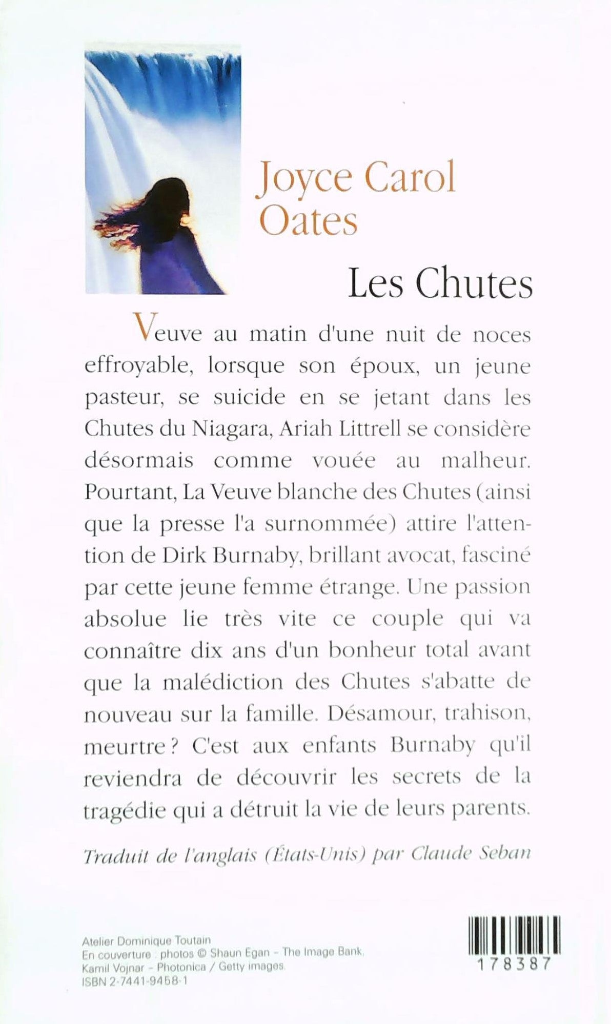 Livre Les chutes - Joyce Carol Oates (Livre d'occasion) - ISBN 2744194581