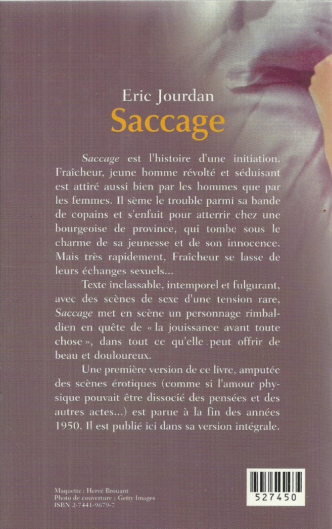 Saccage (Eric Jourdan)