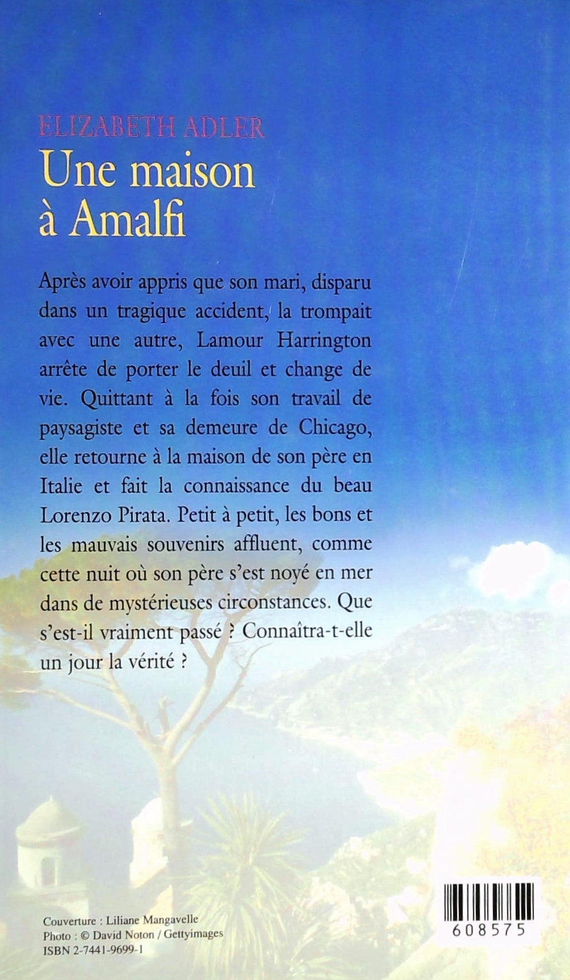 Livre Une maison à Amalfi - Elizabeth Adler (Livre d'occasion) - ISBN 2744196991