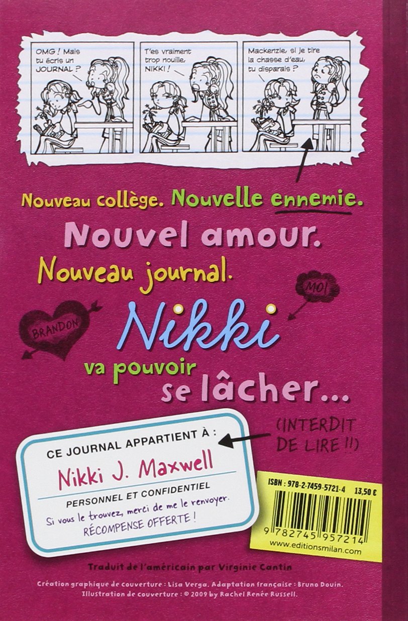 Le journal d'une grosse nouille # 1 : Une rentrée gratinée (Rachel Renée Russell)