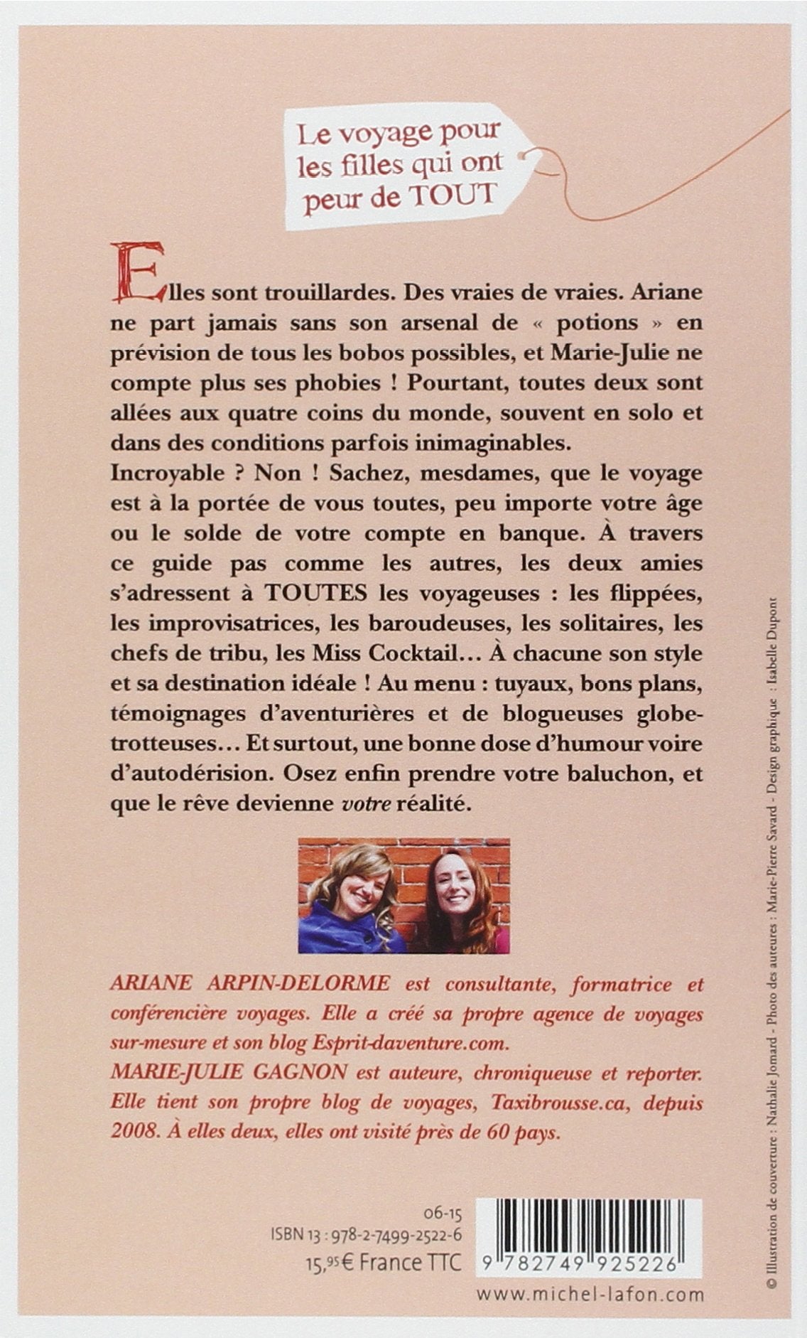 Livre Le voyage pour les filles qui ont peur de tout - Ariane Arpin-Delorme (Livre d'occasion) - ...