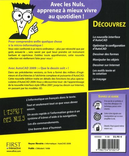 Livre AutoCAD 2009 pour les nuls - David Byrnes (Livre neuf) - ISBN 2754010211