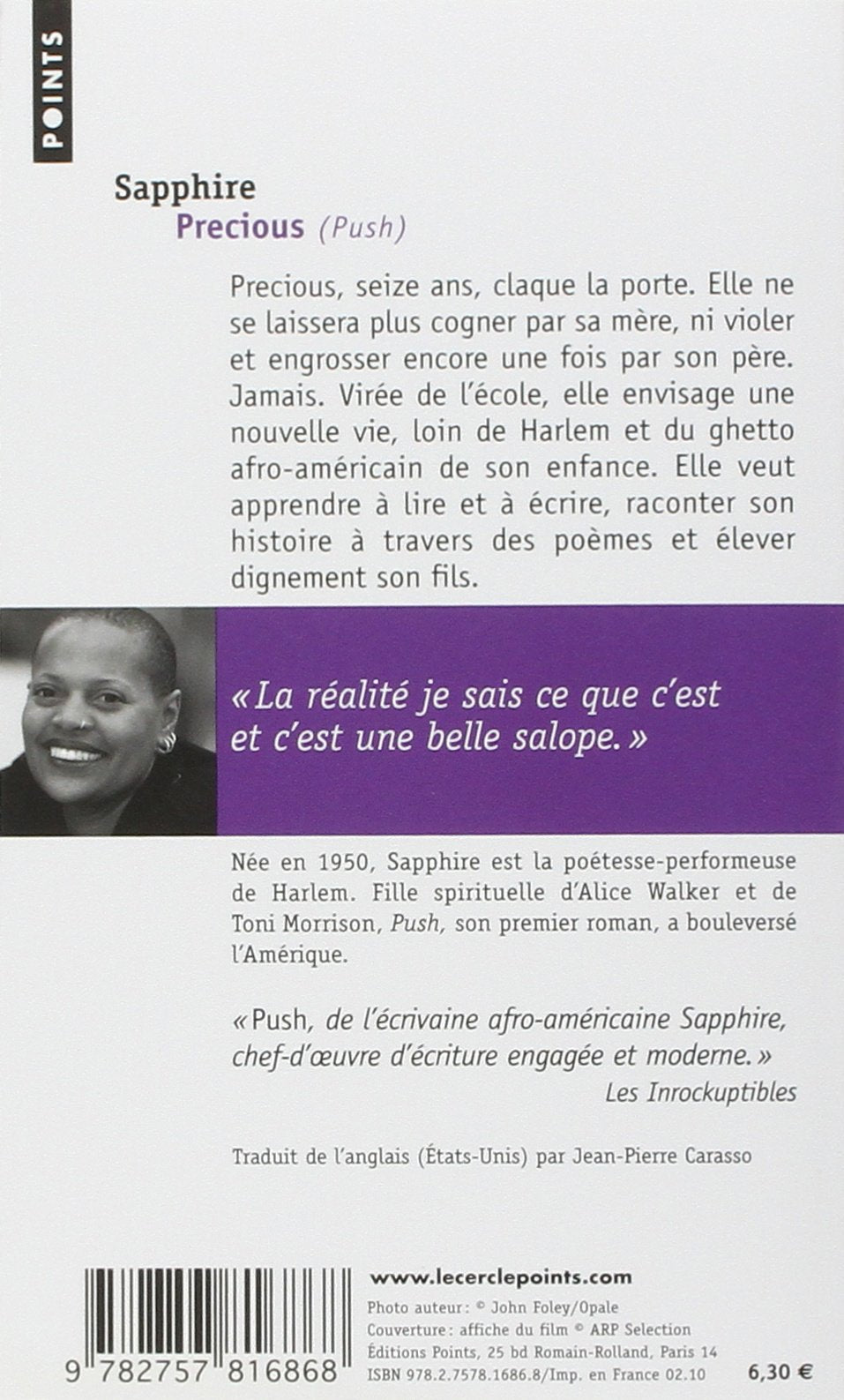 Livre Precious (FR) - Sapphire (Livre d'occasion) - ISBN 2757816861