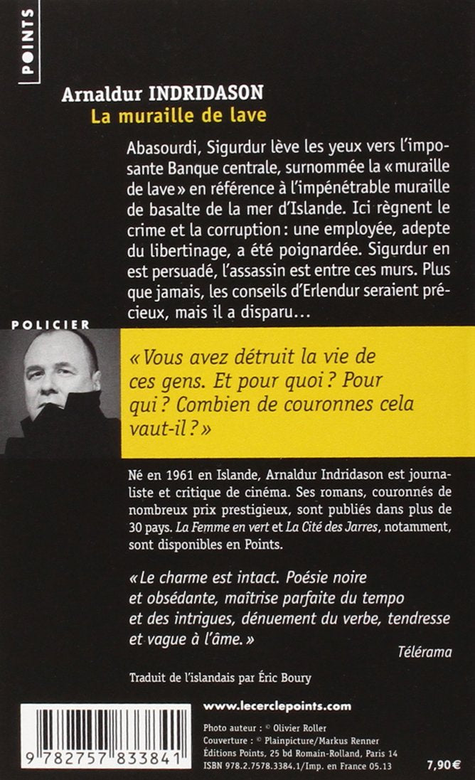 Livre La muraille de lave - Arnaldur Indridason (Livre d'occasion) - ISBN 2757833847