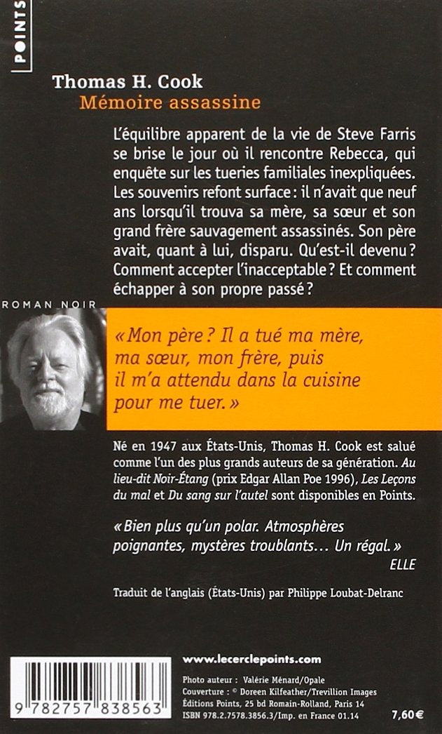 Livre Mémoire assassine - Thomas H. Cook (Livre d'occasion) - ISBN 2757838563