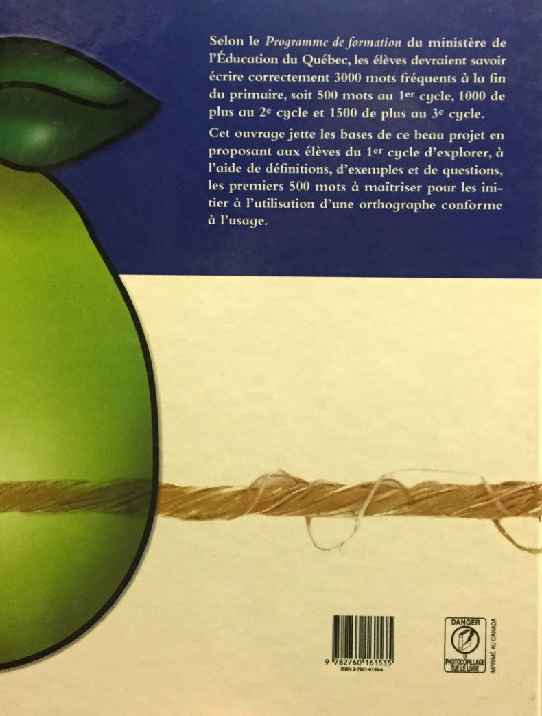 Livre Mon premier vocabulaire de base : 500 mots-clés avec illustration (1er cycle du primaire) -...