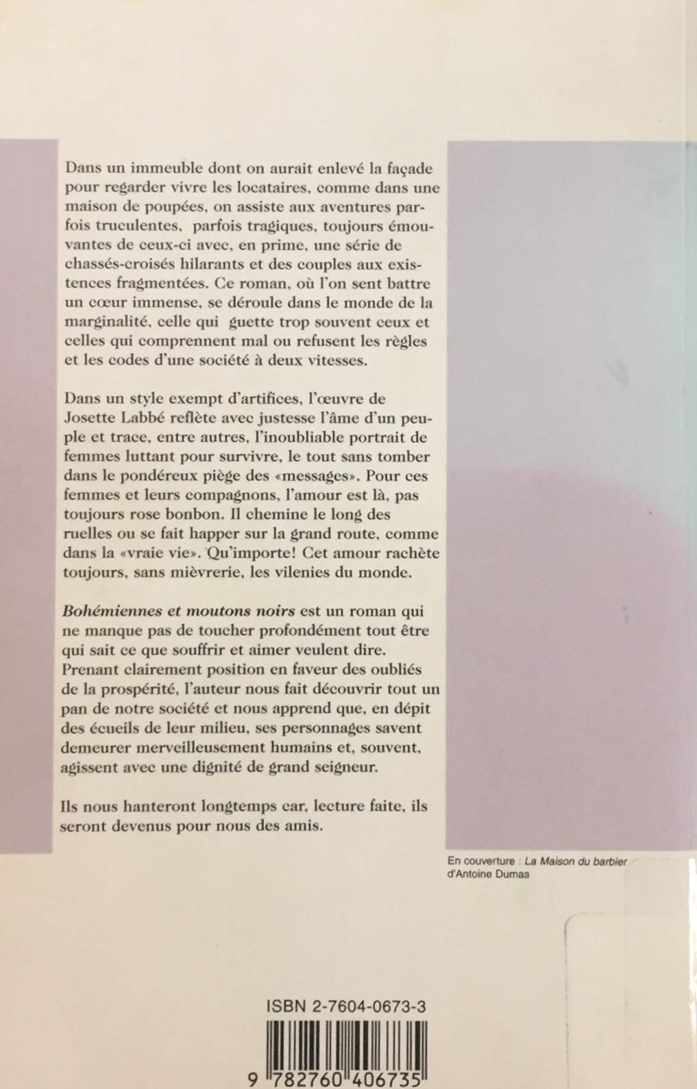 Livre Bohémiennes et moutons noirs - Josette Labbé (Livre d'occasion) - ISBN 2760406733