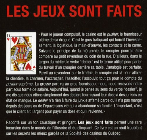 Livre Les jeux sont faits : Confessions d'une ex-croupière - Eleonore Mainguy (Livre d'occasion) ...