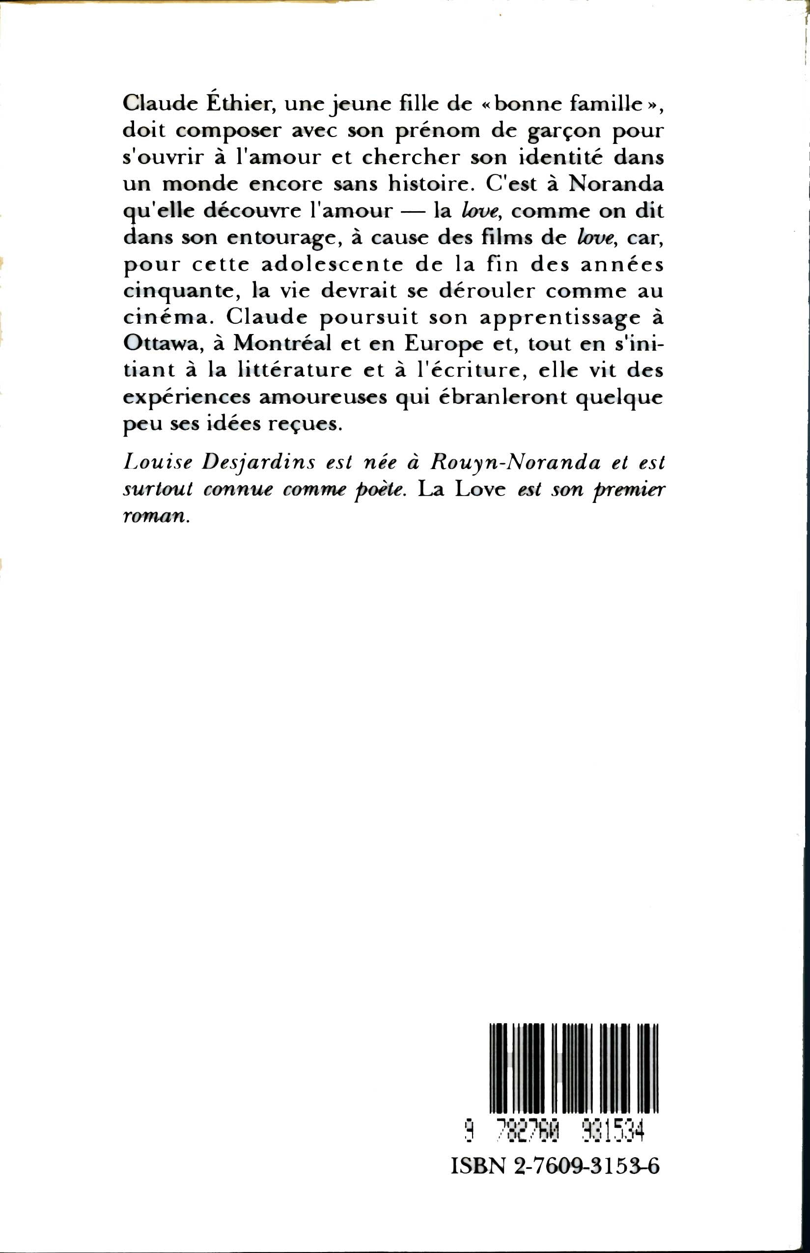 Livre LA Love - Louise Desjardins (Livre d'occasion) - ISBN 2760931536