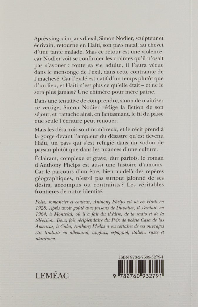 Livre La contrainte de l'inachevé - Anthony Phelps (Livre d'occasion) - ISBN 2760932796