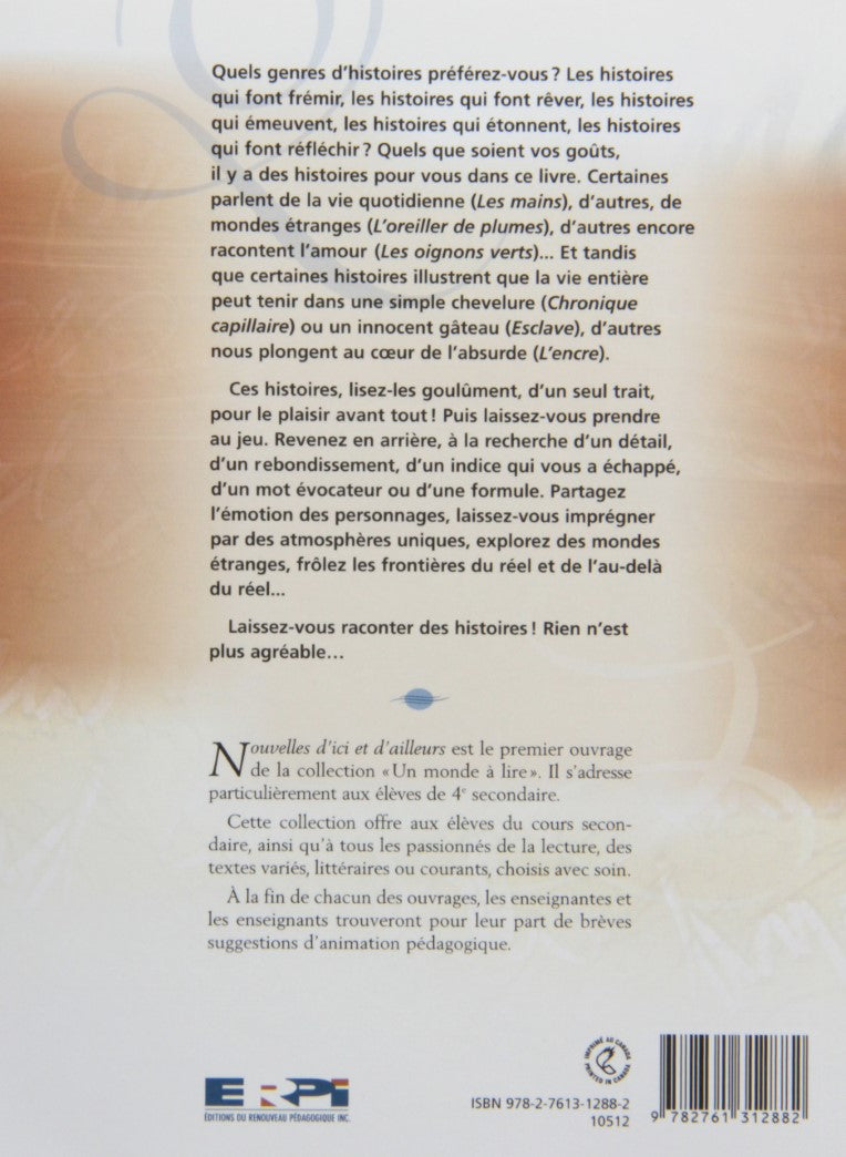 Livre Nouvelles d'ici et d'ailleurs - Collectif (Livre d'occasion) - ISBN 2761312880