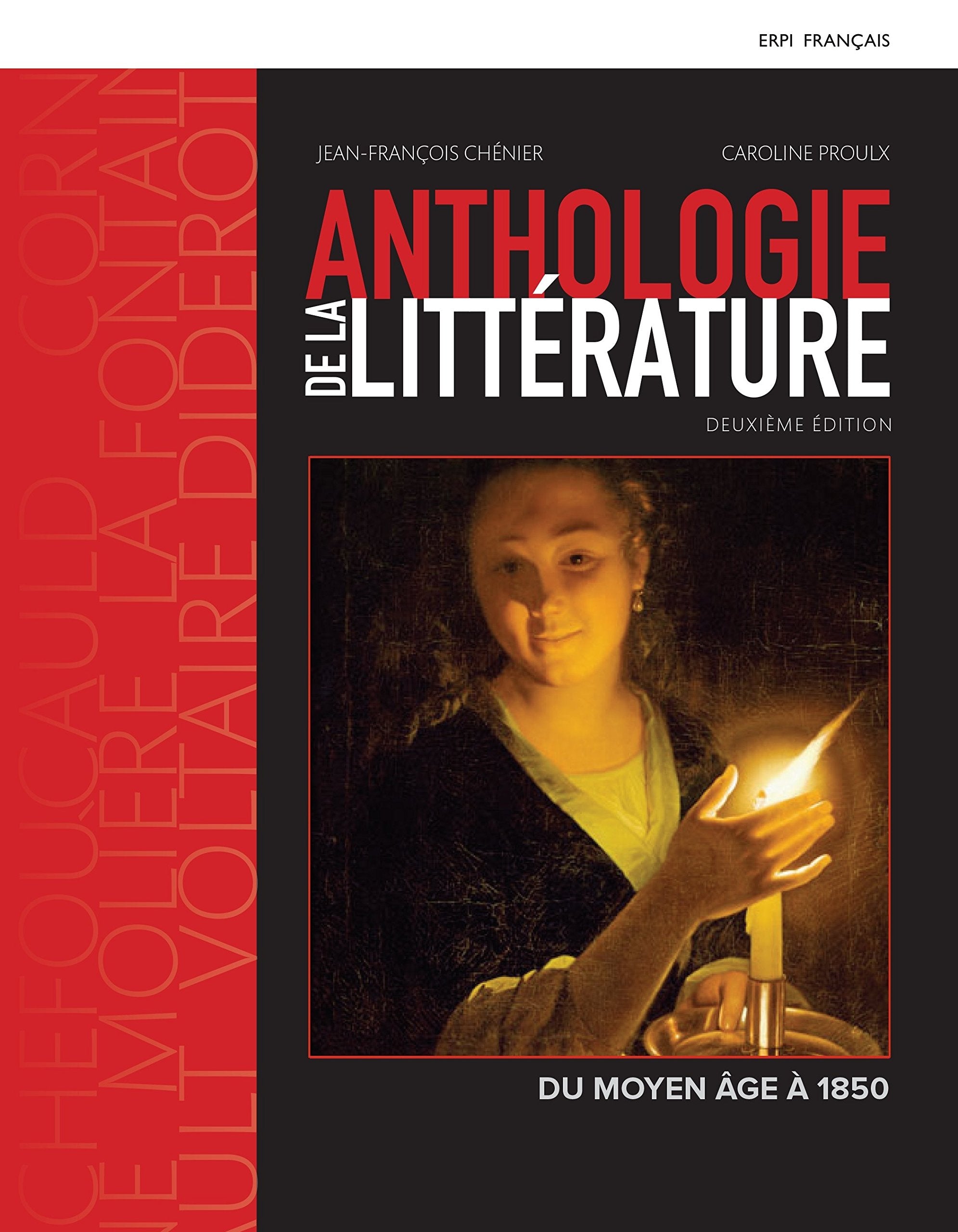 Livre Anthologie de la littérature, du moyen âge à 1850 - Jean-Francçois Chénier (Livre d'occasio...