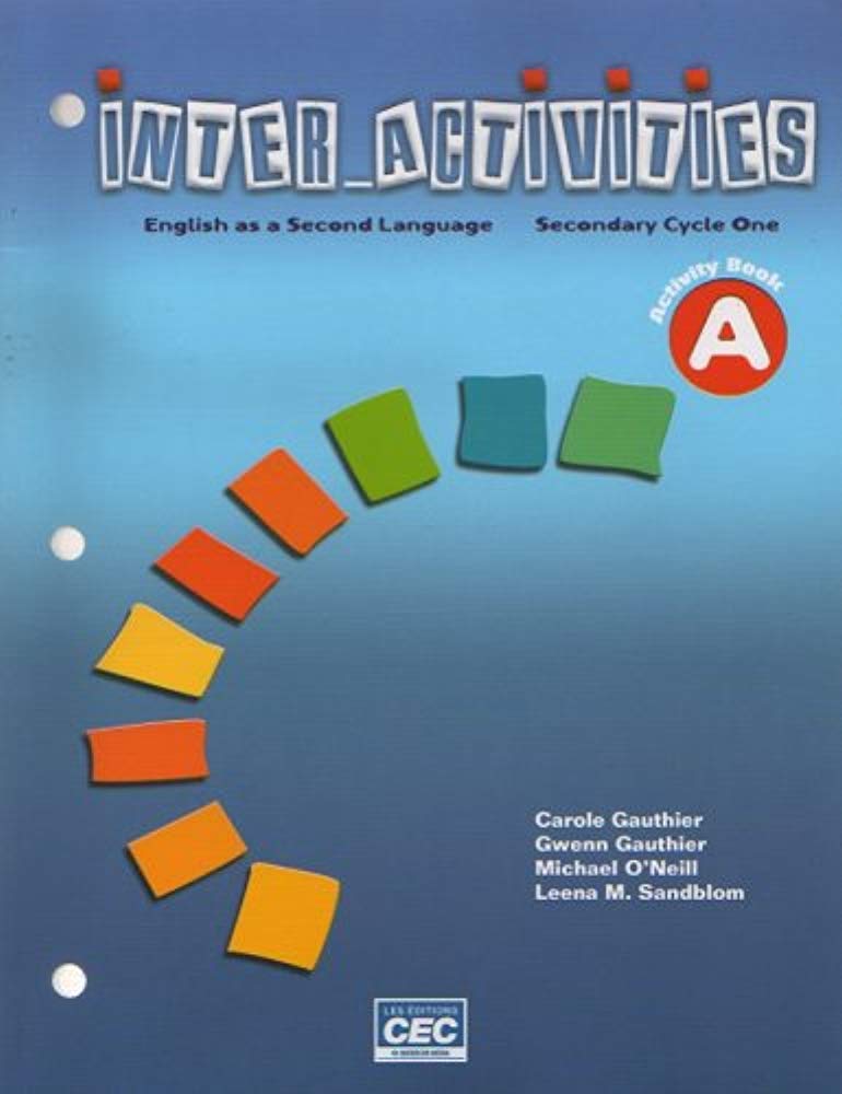 Livre Inter Activities : English as a Second Language (Secondary Cycle One) (Livre d'occasion) - ...