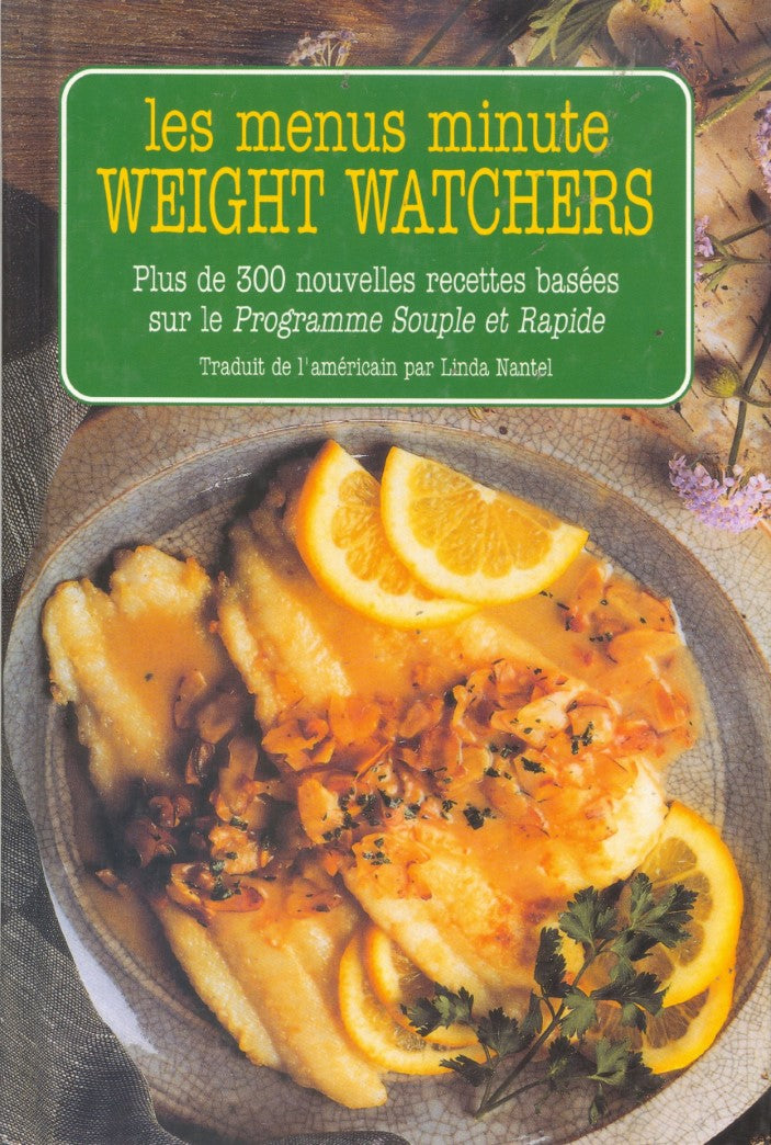 Livre Les menus minute Weight Watchers - Weight Watchers (Livre d'occasion) - ISBN 2761908643