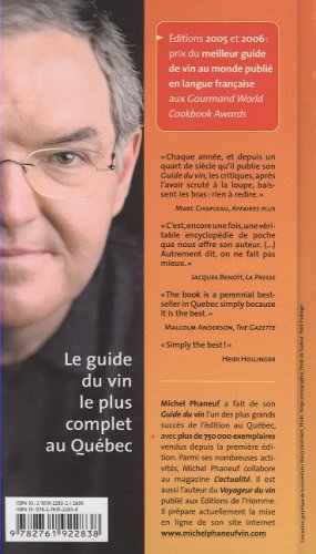 Livre Le guide du vin Phaneuf 2007 - Michel Phaneuf (Livre d'occasion) - ISBN 2761922832