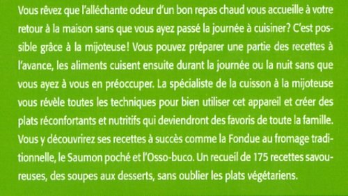 Le grand livre des plats mijotés: 175 recettes classiques à la mijoteuse électrique (Judith Finlayson)