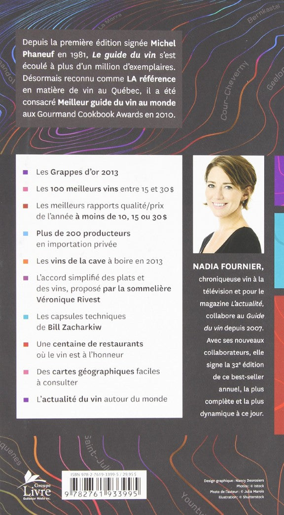 Livre Le guide du vin Phaneuf 2013 - Nadia Fournier (Livre neuf) - ISBN 2761933990